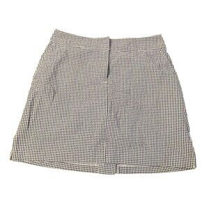 IZOD Golf Skort Houndstooth Pattern Black and White Stretch Performance Size 6